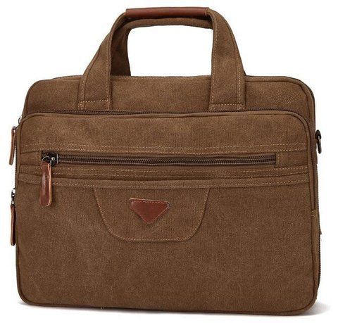 Текстильный портфель унисекс Vintage SO-20183 коричневый SO-20183 фото