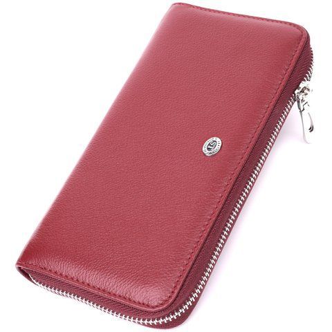 Кошелек-клатч из натуральной кожи бордовий цвета ST Leather SO-22560 SO-22560 фото