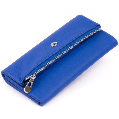 Кошелек-клатч из натуральной кожи синего цвета ST Leather SO-19268 SO-19268 фото