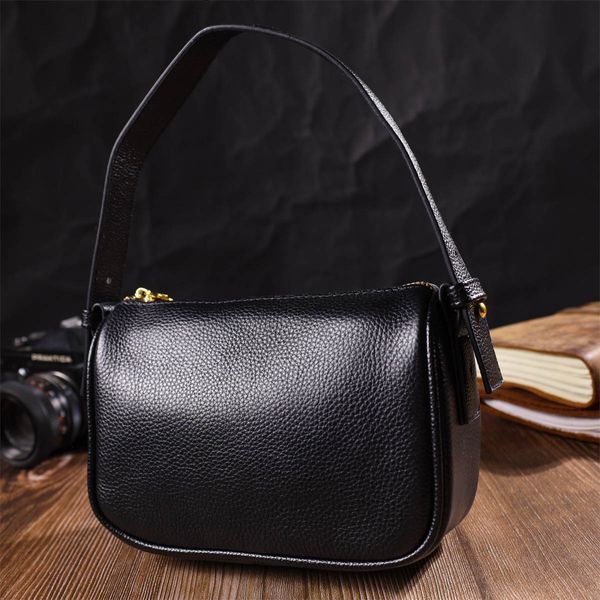 Женская кожаная сумка-кросс-боди Vintage SO-22127 черная SO-22127 фото
