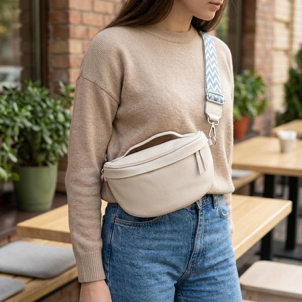 Женская кожаная сумка-кросс-боди Vintage SO-22656 белая SO-22656 фото