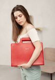 Красная женская кожаная сумка-портфель BlankNote BN-BAG-36-red BN-BAG-36-red фото