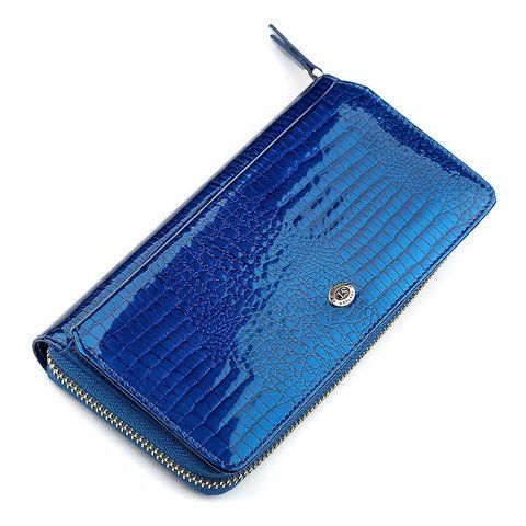 Кошелек-клатч из натуральной кожи синего цвета ST Leather SO-18435 SO-18435 фото