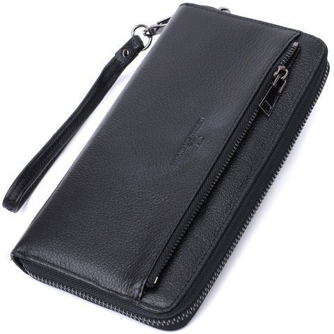 Шкіряний гаманець-клатч чорного кольору ST Leather SO-22681 SO-22681 фото