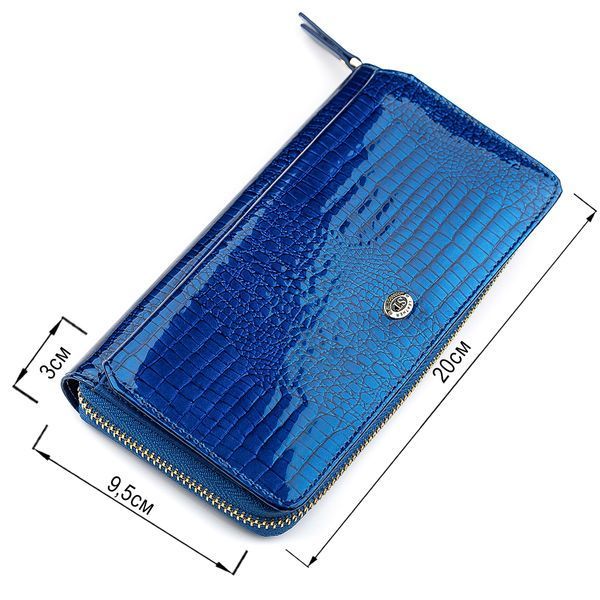 Кошелек-клатч из натуральной кожи синего цвета ST Leather SO-18435 SO-18435 фото