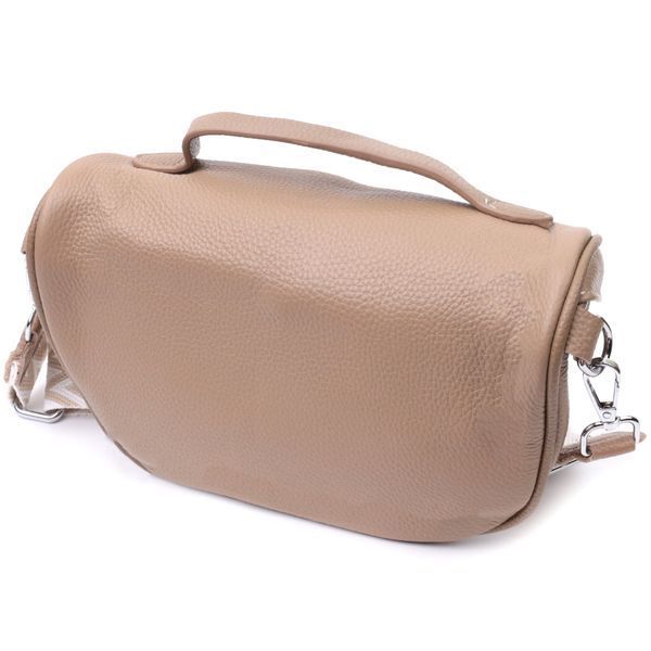 Женская кожаная сумка-кросс-боди Vintage SO-22657 бежевая SO-22657 фото