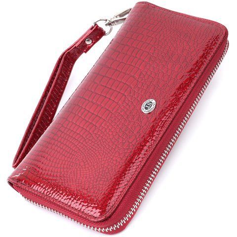Кожаный кошелек-клатч красного цвета ST Leather SO-22677 SO-22677 фото