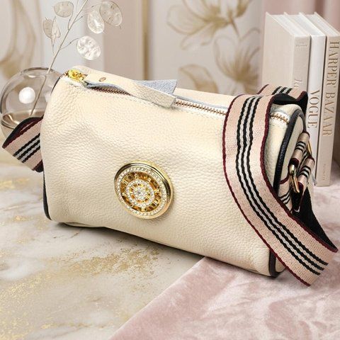 Женская кожаная сумка-кросс-боди Vintage SO-22264 белая SO-22264 фото