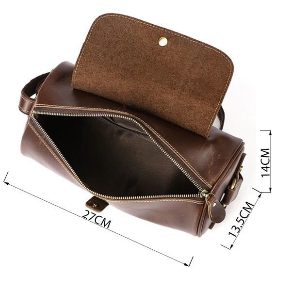 Мужская кожаная сумка-кросс-боди Vintage SO-14694 коричневая SO-14694 фото