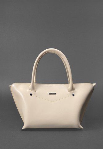 Жіноча світло-бежева шкіряна сумка крос-боді BlankNote BN-BAG-24-llight-beige-ksr BN-BAG-24-llight-beige-ksr фото