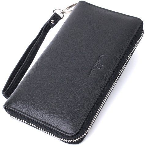 Кошелек-клатч из натуральной кожи черного цвета ST Leather SO-22697 SO-22697 фото
