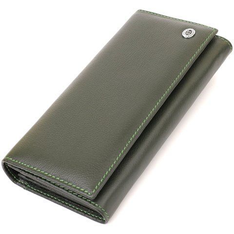 Кожаный кошелек-клатч зеленого цвета ST Leather SO-22744 SO-22744 фото