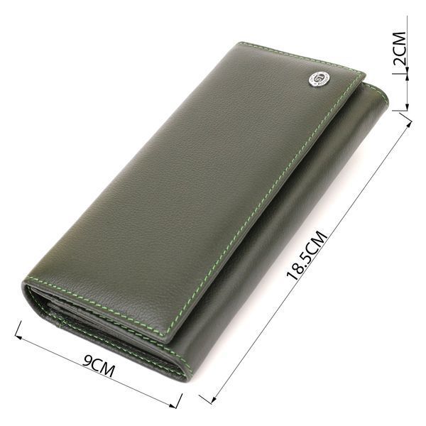 Кожаный кошелек-клатч зеленого цвета ST Leather SO-22744 SO-22744 фото