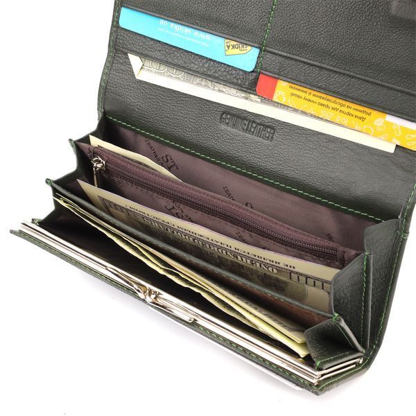 Кожаный кошелек-клатч зеленого цвета ST Leather SO-22744 SO-22744 фото