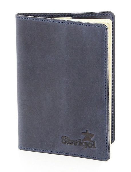 Портмоне з натуральної шкіри синього кольору SHVIGEL SO-10075 SO-10075 фото