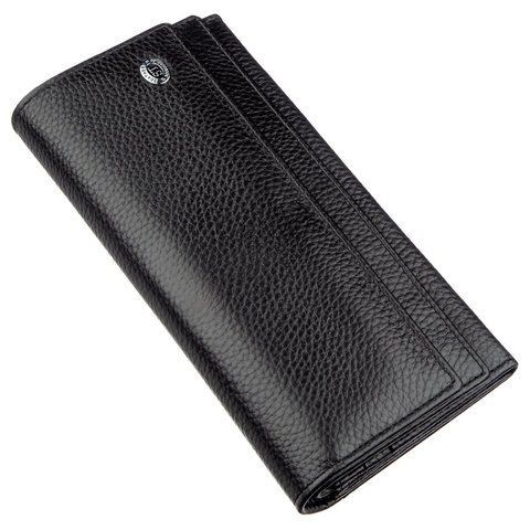 Шкіряний гаманець-клатч чорного кольору ST Leather SO-18951 SO-18951 фото