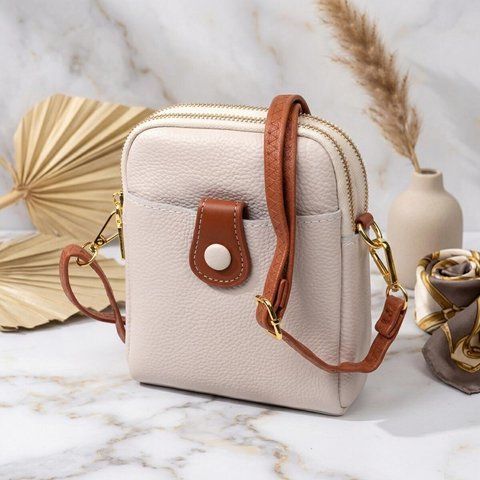Женская кожаная сумка-кросс-боди Vintage SO-22270 белая SO-22270 фото