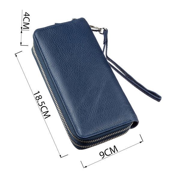 Синій шкіряний гаманець-клатч ST Leather SO-18869 SO-18869 фото