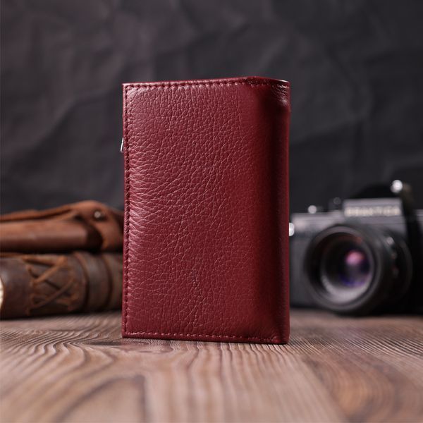 Бордовий шкіряний гаманець-клатч ST Leather SO-22489 SO-22489 фото