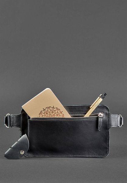 Чорна шкіряна поясна сумка BlankNote BN-BAG-20-g BN-BAG-20-g фото