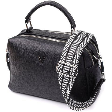 Женская кожаная сумка-кросс-боди Vintage SO-22919 черная SO-22919 фото