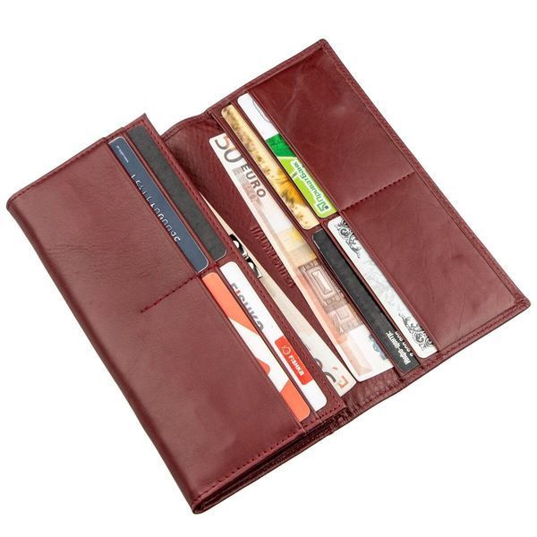 Темно червоний шкіряний гаманець-клатч ST Leather SO-18877 SO-18877 фото