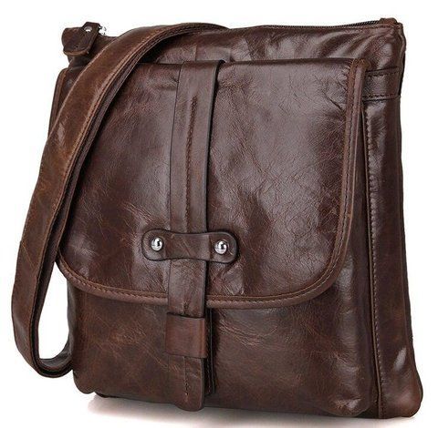 Мужская кожаная сумка-кросс-боди Vintage SO-14091 коричневая SO-14091 фото