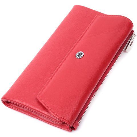 Кожаный кошелек-клатч красного цвета ST Leather SO-22699 SO-22699 фото