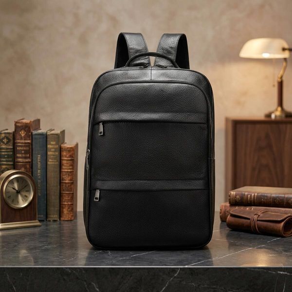 Черный рюкзак из натуральной кожи Vintage SO-14696 SO-14696 фото