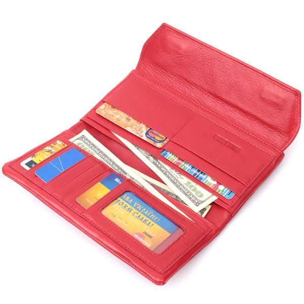 Кожаный кошелек-клатч красного цвета ST Leather SO-22699 SO-22699 фото