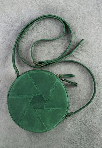 Жіноча зелена сумка крос-боді з натуральної шкіри BlankNote BN-BAG-11-iz BN-BAG-11-iz фото