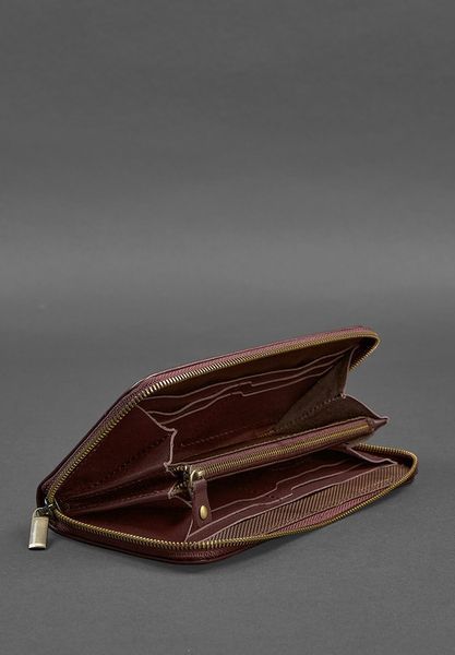 Женское винное кожаное портмоне BlankNote 6.1 на молнии BN-PM-6-1-vin фото