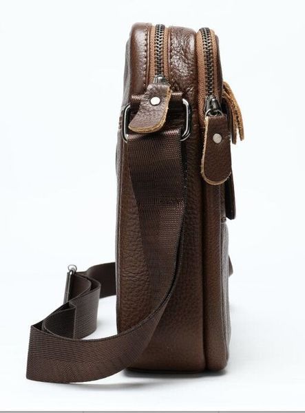 Мужская кожаная сумка-кросс-боди Vintage SO-14703 коричневая SO-14703 фото