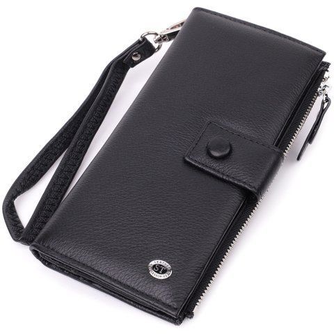Гаманець-клатч з натуральної шкіри чорного кольору ST Leather SO-22537 SO-22537 фото