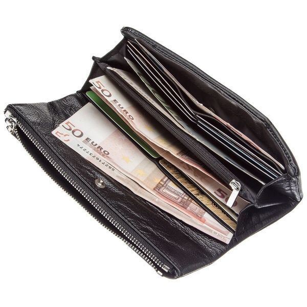 Кожаный кошелек-клатч черного цвета ST Leather SO-20090 SO-20090 фото