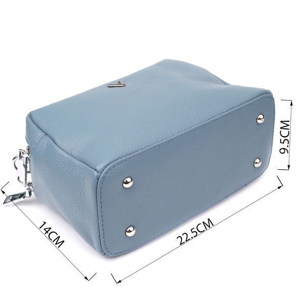 Женская кожаная сумка-кросс-боди Vintage SO-22920 голубая SO-22920 фото