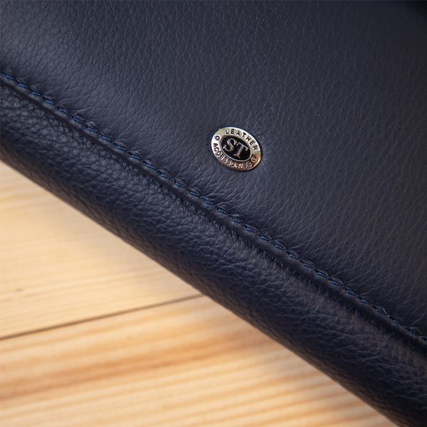 Темно-синій кожаный кошелек-клатч ST Leather SO-19387 SO-19387 фото