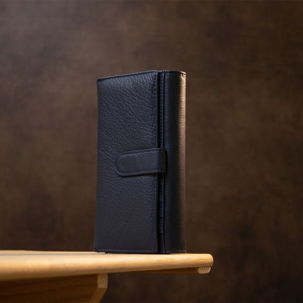 Темно-синій кожаный кошелек-клатч ST Leather SO-19387 SO-19387 фото