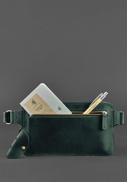 Зелена шкіряна поясна сумка BlankNote BN-BAG-20-iz BN-BAG-20-iz фото