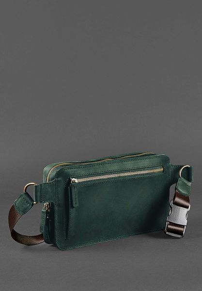Зелена шкіряна поясна сумка BlankNote BN-BAG-20-iz BN-BAG-20-iz фото