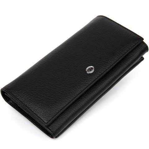 Кошелек-клатч из натуральной кожи черного цвета ST Leather SO-19375 SO-19375 фото