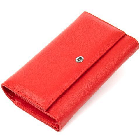 Кожаный кошелек-клатч красного цвета ST Leather SO-19391 SO-19391 фото
