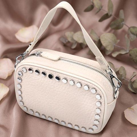 Женская кожаная сумка-кросс-боди Vintage SO-22334 белая SO-22334 фото