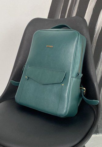 Жіночий зелений шкіряний рюкзак BlankNote BN-BAG-19-malachite BN-BAG-19-malachite фото