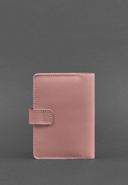 Розовая кожаная обложка для паспорта BlankNote BN-OP-3-pink-peach фото