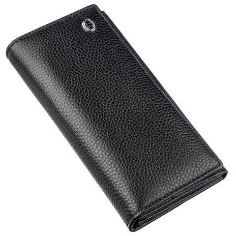 Кожаный кошелек-клатч черного цвета ST Leather SO-18859 SO-18859 фото