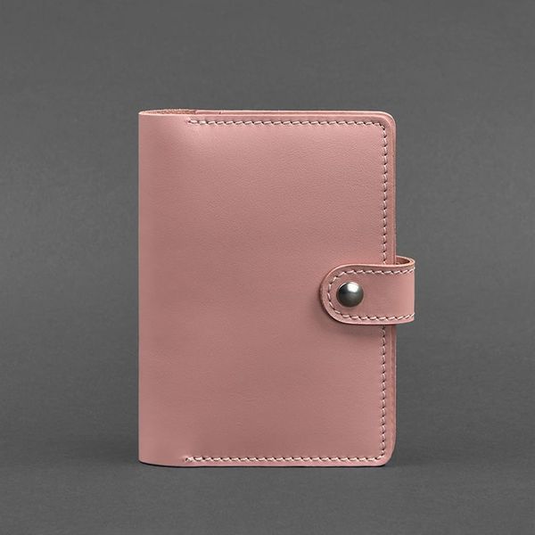 Розовая кожаная обложка для паспорта BlankNote BN-OP-3-pink-peach фото