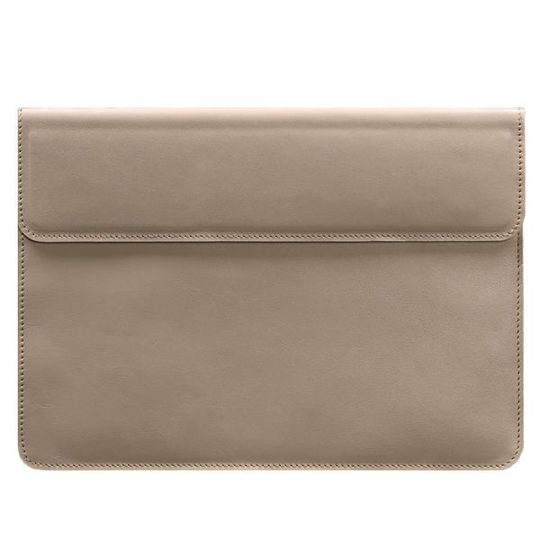 Светло-бежевый кожаный чехол-конверт для ноутбука BlankNote BN-GC-25-light-beige фото