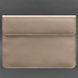 Светло-бежевый кожаный чехол-конверт для ноутбука BlankNote BN-GC-25-light-beige фото 4