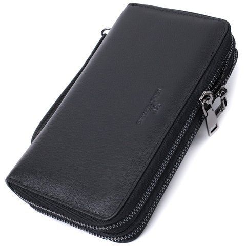 Шкіряний гаманець-клатч чорного кольору ST Leather SO-22700 SO-22700 фото